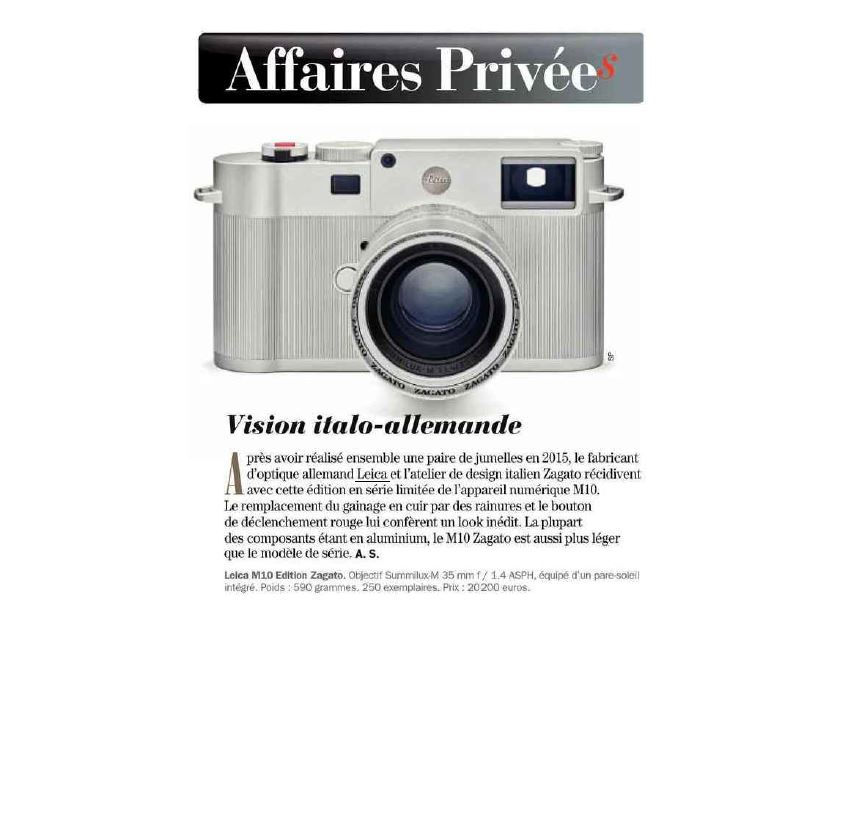 Leica dans le magazine Challenges