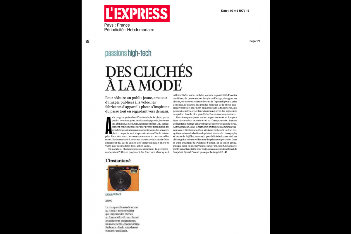 L'EXPRESS TENDANCE