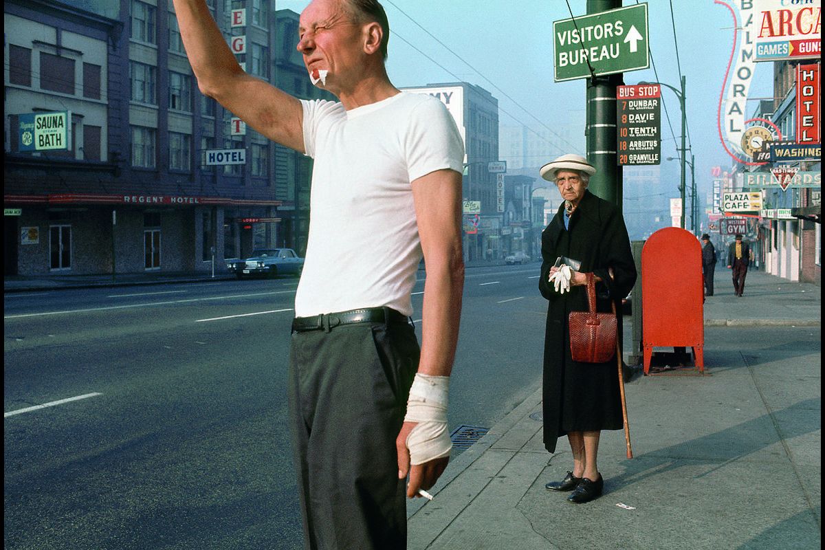Man with bandage – Fred Herzog, 1968