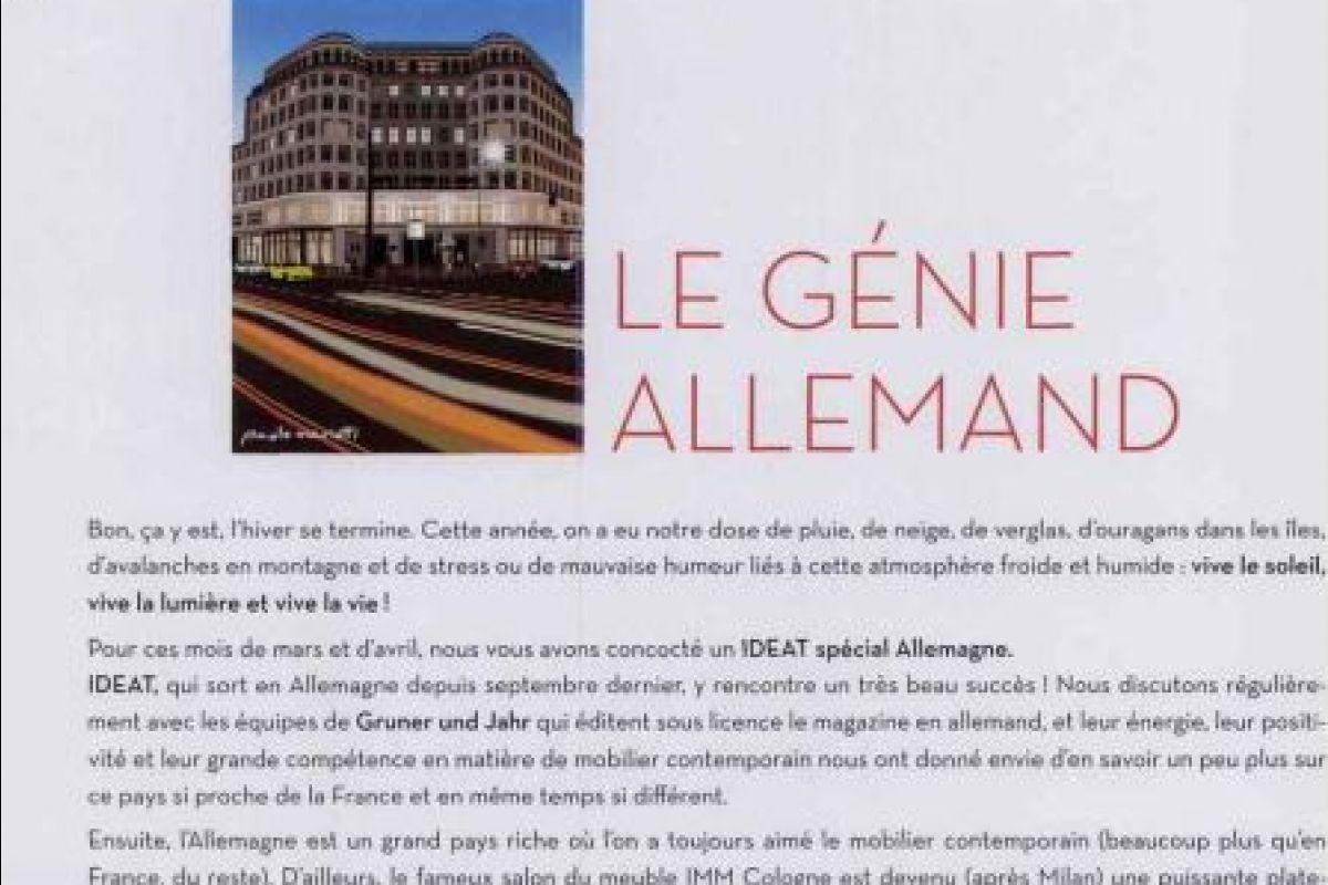 leica dans le magazine IDEAT